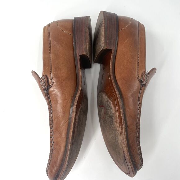 COLE HAAN AIR DELANCY MEN'S COMFORT LOAFERS LEATHER BROWN US SZ 8.5 MEDIUM - Picture 4 of 7